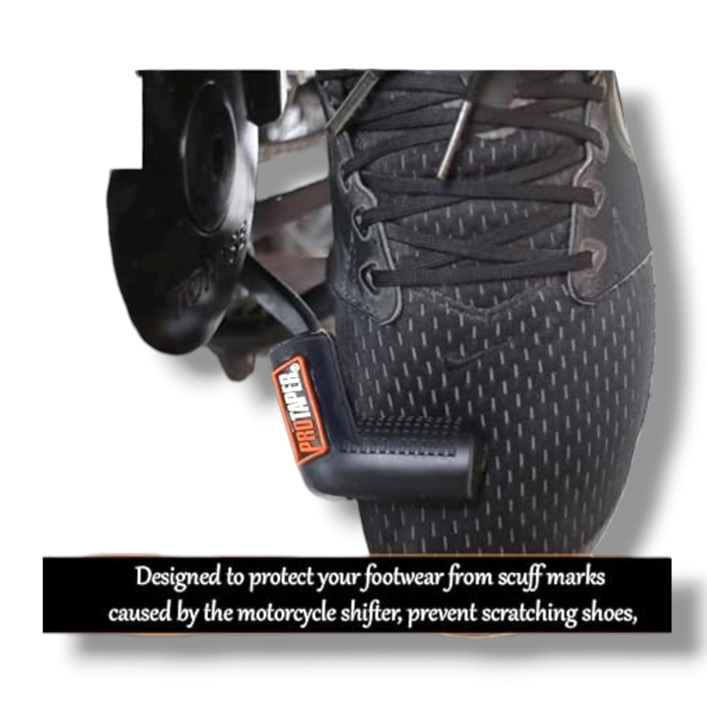 Bike Lever Gear Shifter Shoe & Boot Protector Cover, Rubber Shift Sock Side Stand Guard, L Shape, Universal for All Bikes Motorcycles, Red BIJJAN ACCESSORIES