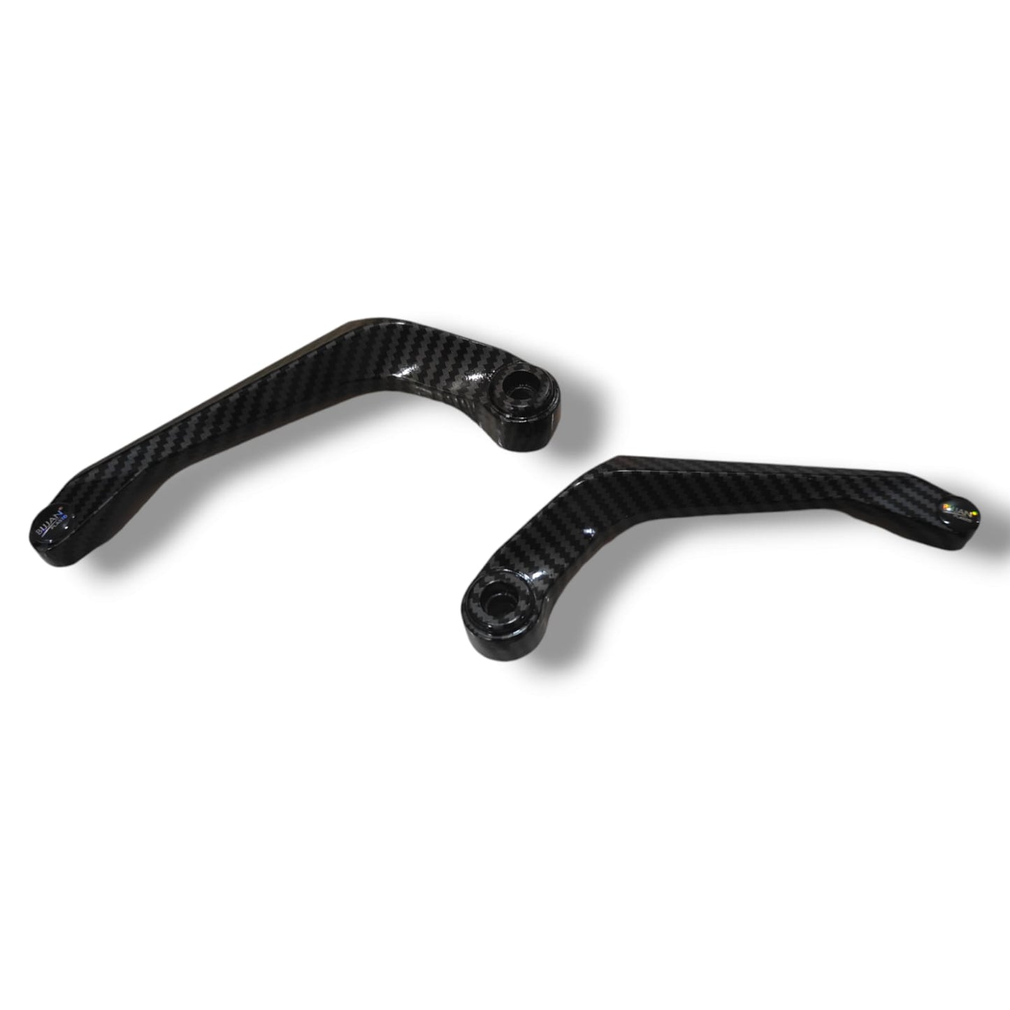 Universal Bike Handlebar Hand Protector Carbon Lever Guard ALUMININUM Body for Heavy Hand Handlebar Protection Hand Guards Compatible with Universal Bike,KTM,Yamaha,TVS Black Bijjan Accessories