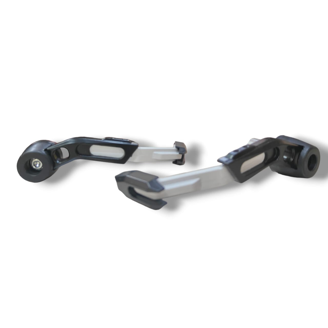Universal Motorcycle Bike Clutch Lever Protector, Brake Guard, Adjustable White Bijjan Accessories