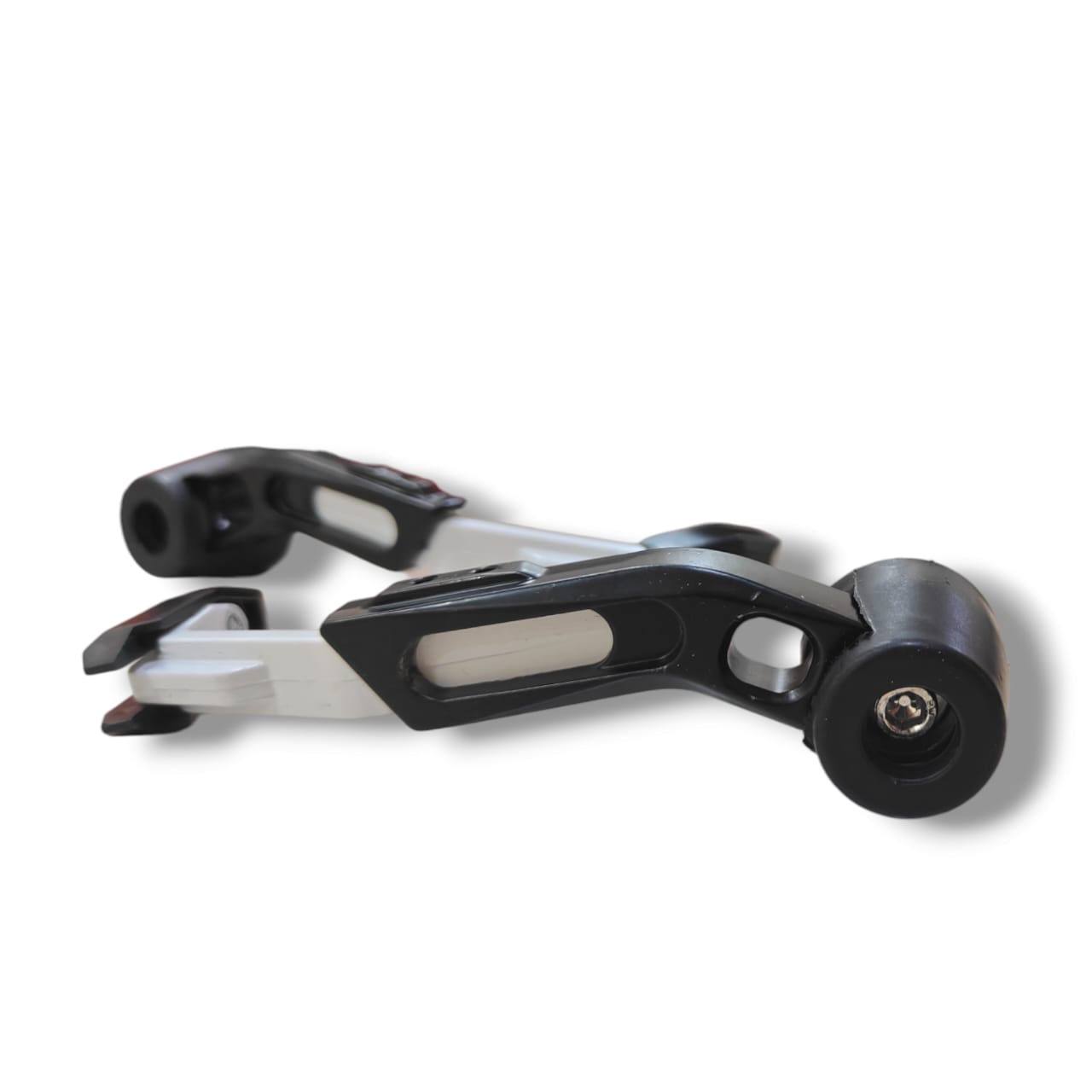 Universal Motorcycle Bike Clutch Lever Protector, Brake Guard, Adjustable White Bijjan Accessories