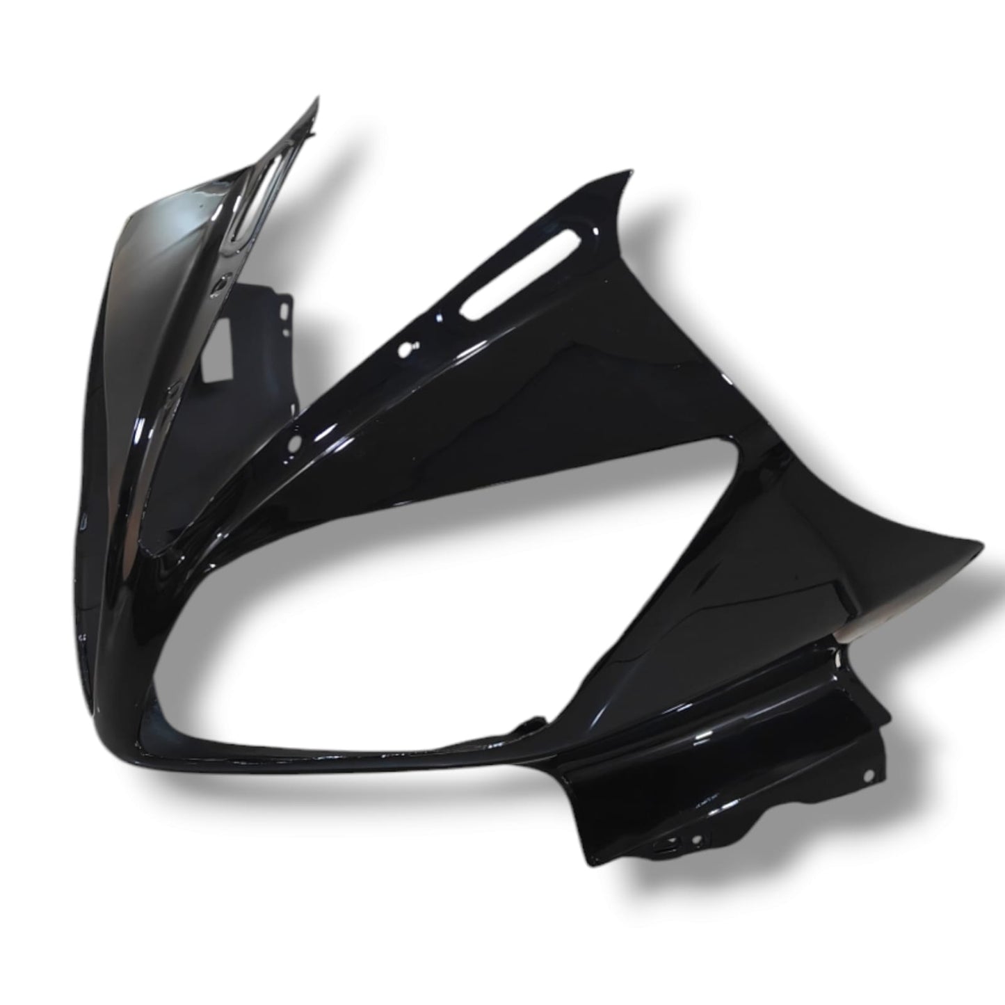 HEADLIGHT VISOR FOR YAMAHA YZF R15 {2011 MODEL} BLACK METALLIC BIJJAN ACCESSORIES