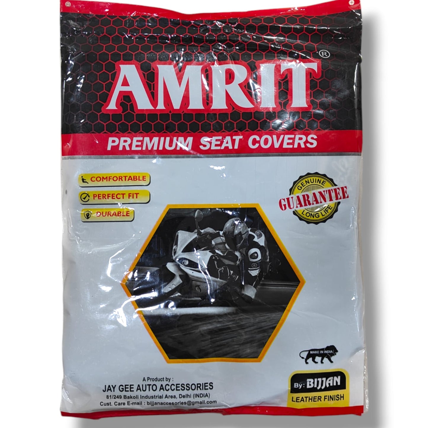 AMRIT PREMIUM SEATCOVER JUPITER 125 BS6 BLACK