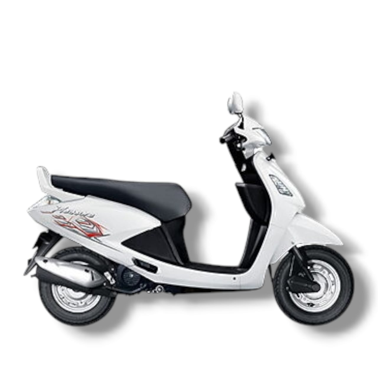 FRONT MUDGUARD FOR PLEASURE OLD MODEL PEARL WHITE BIJJAN ACCESSORIES