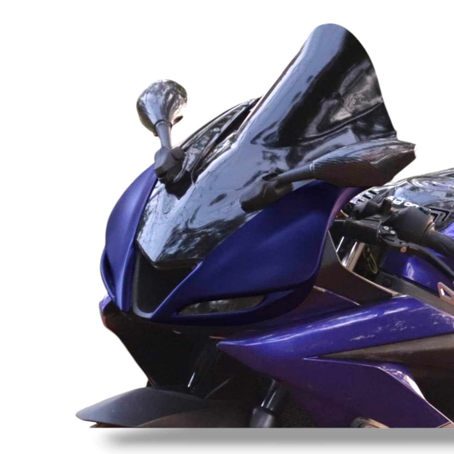 HEADLIGHT VISOR FOR YAMAHA YZF R15 V3 RACING BLUE BIJJAN ACCESSORIES