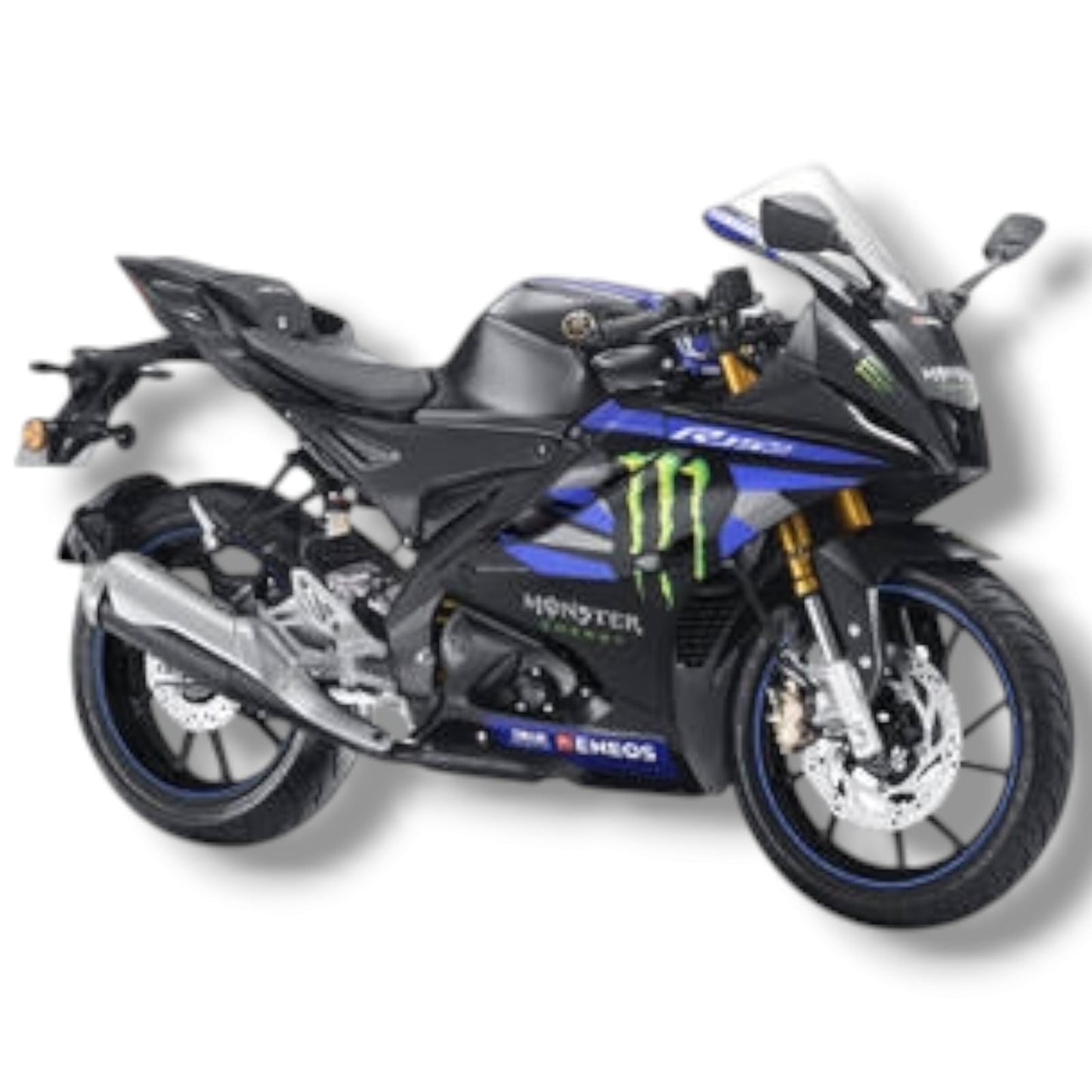 HEADLIGHT VISOR FOR YAMAHA YZF R15 V3 BLACK METALLIC BIJJAN ACCESSORIES