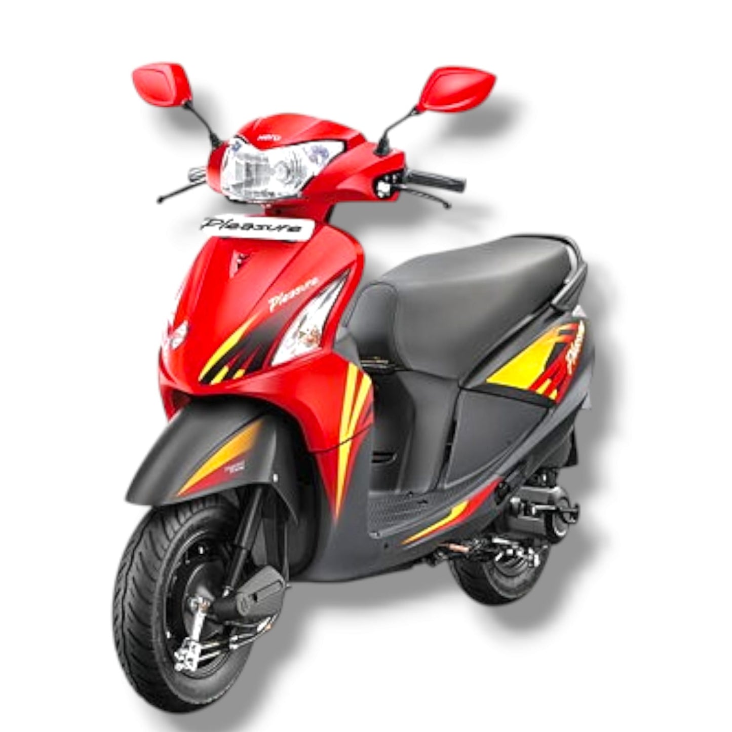 Headlight Visor For Pleasure New Model Fiery Red Bijjan Accessories