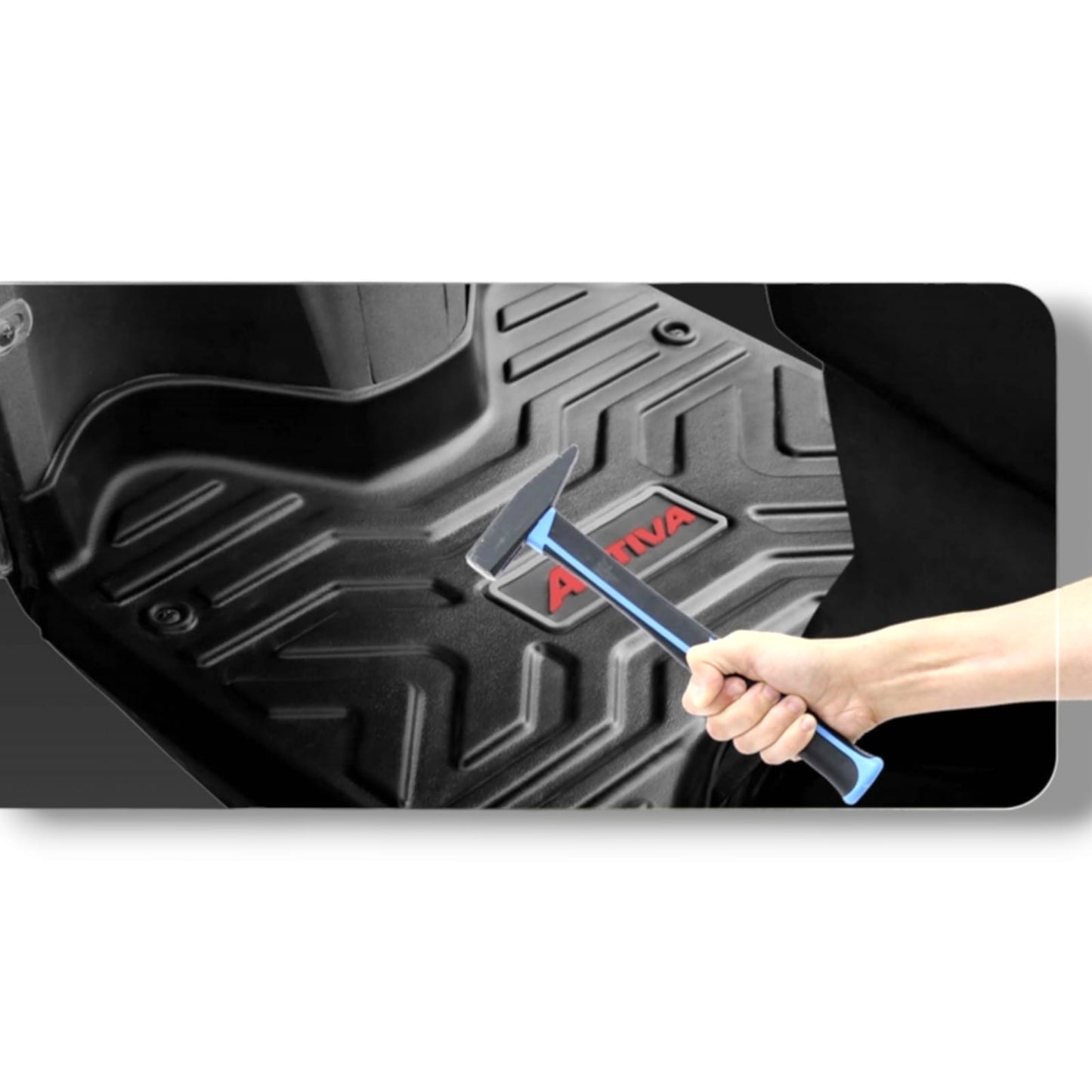 PREMIUM 7D FLOOR GUARD FOR ACTIVA 6G BLACK BIJJAN ACCESSORIES