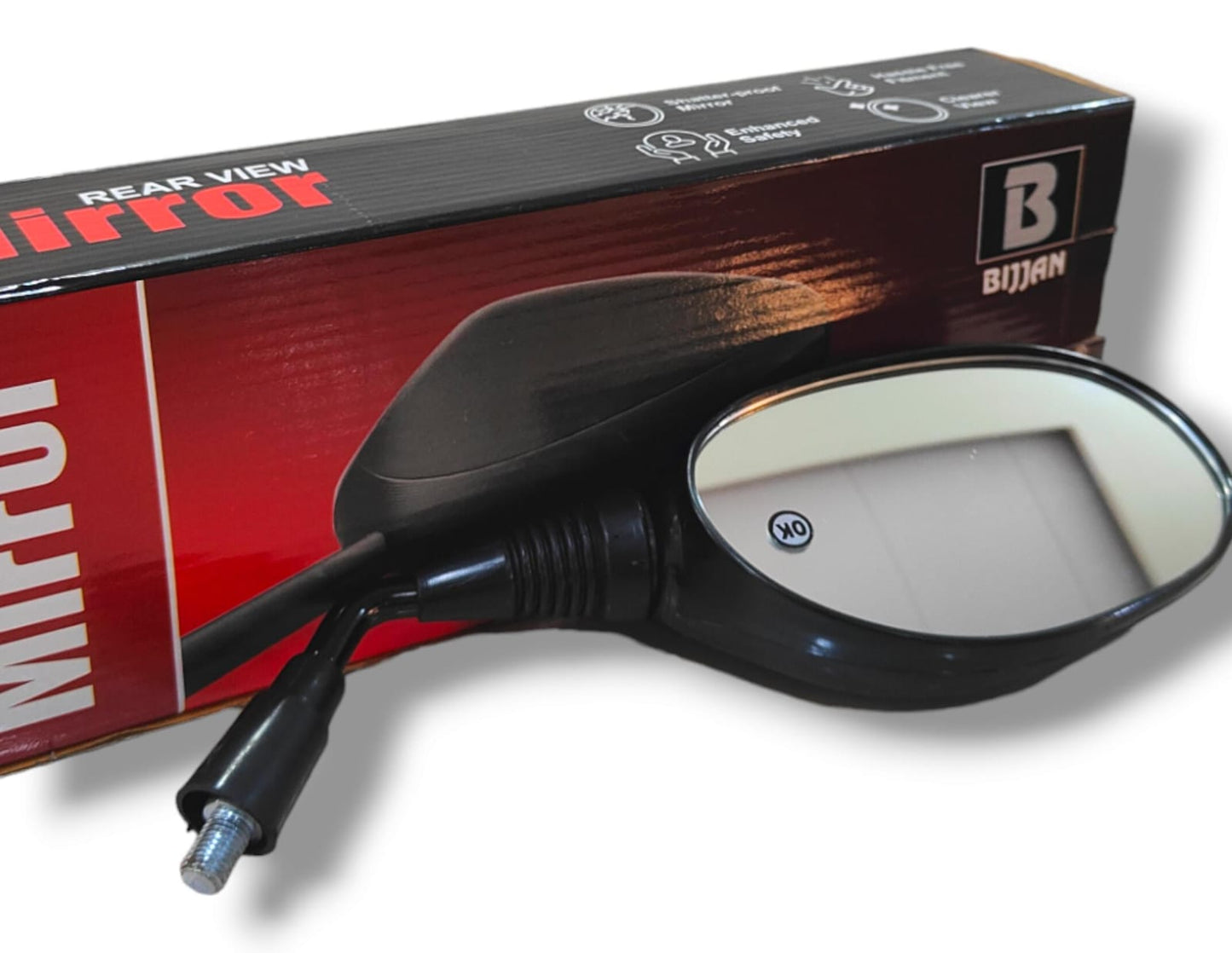 Rear View Side Mirrors For Hero Hunk Black Bijjan Accessories