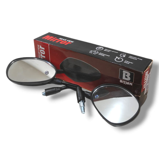 Rear View Side Mirrors Passion Black Bijjan Accessories