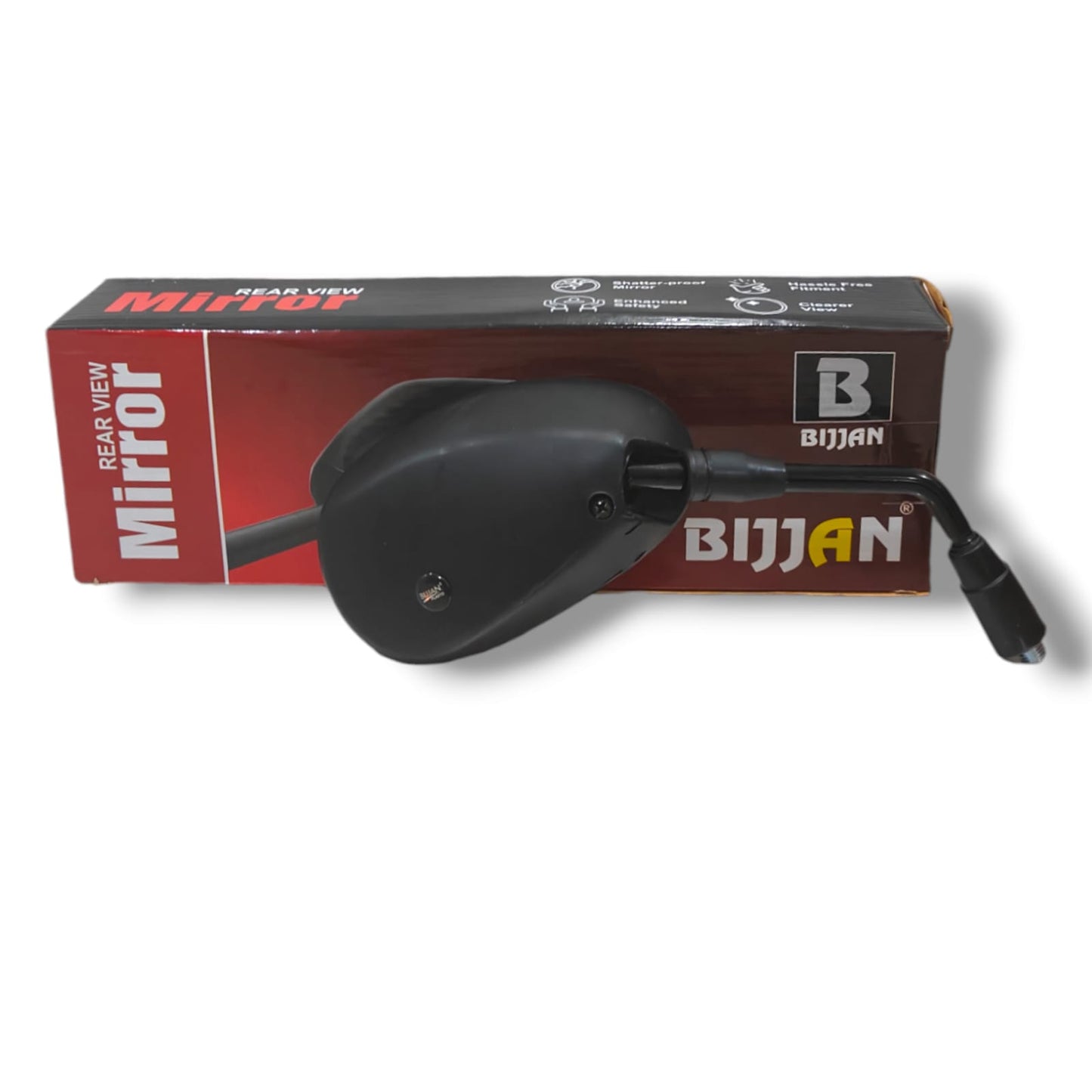Rear View Side Mirrors Passion Black Bijjan Accessories